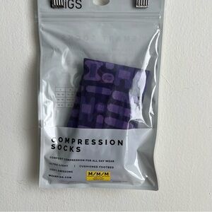 Purple pulse Figs Compression Socks